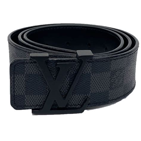 lv initials belt black